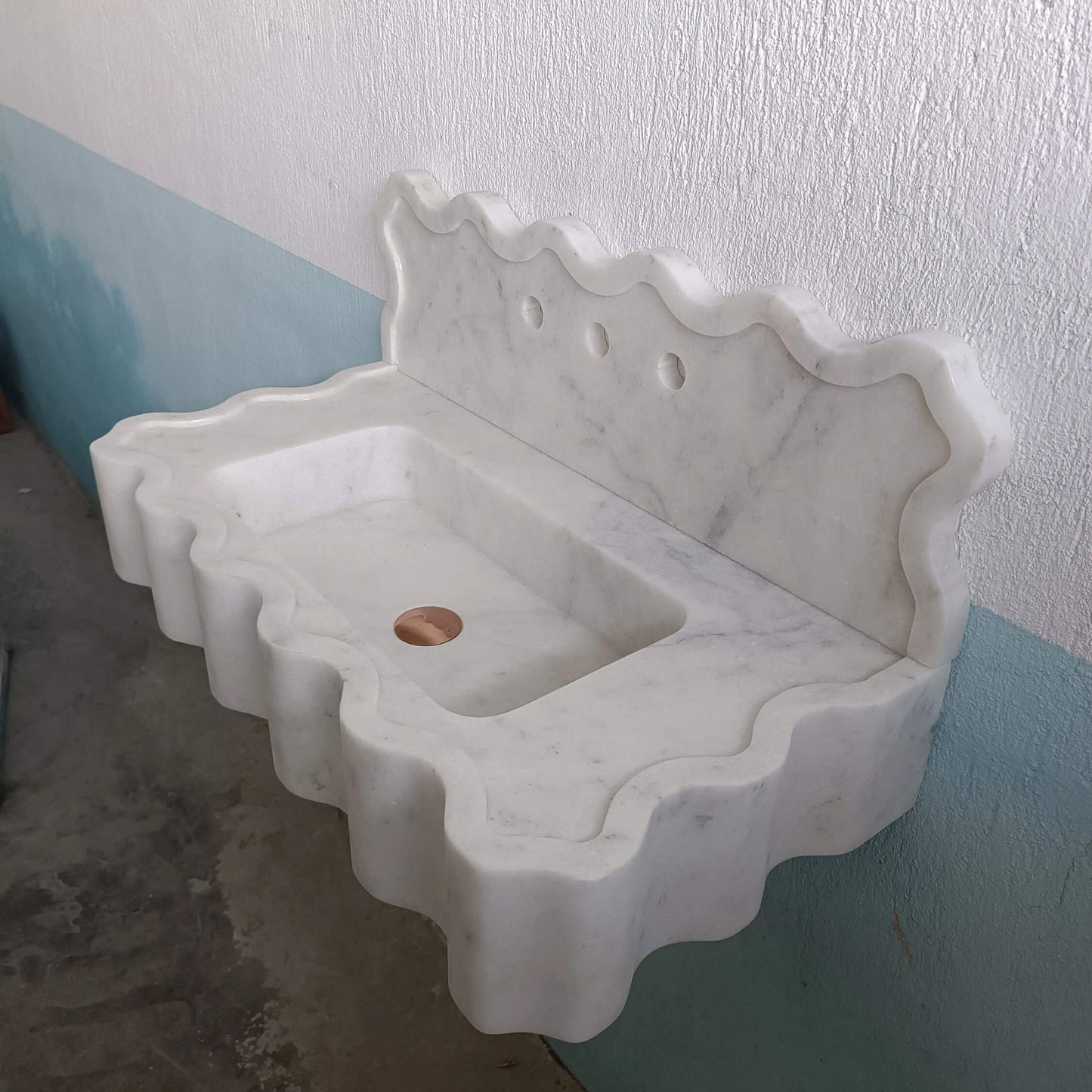 Carrara Marble Custom Sink - Zeus Marble