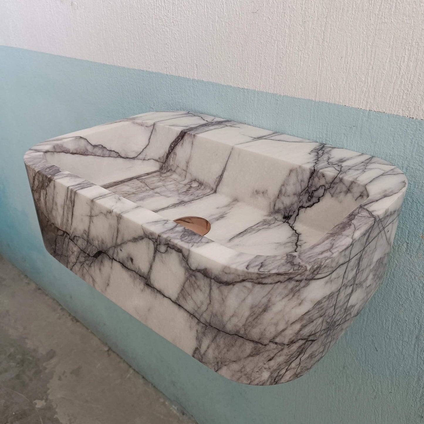 Custom Marble Sink, Lilac Stone Sink, Farmhouse Sink, Custom Sink Vanity, Marble Bath Sink, Floating Stone Sink, Custom Soapstone Sink Stone - Zeus Marble