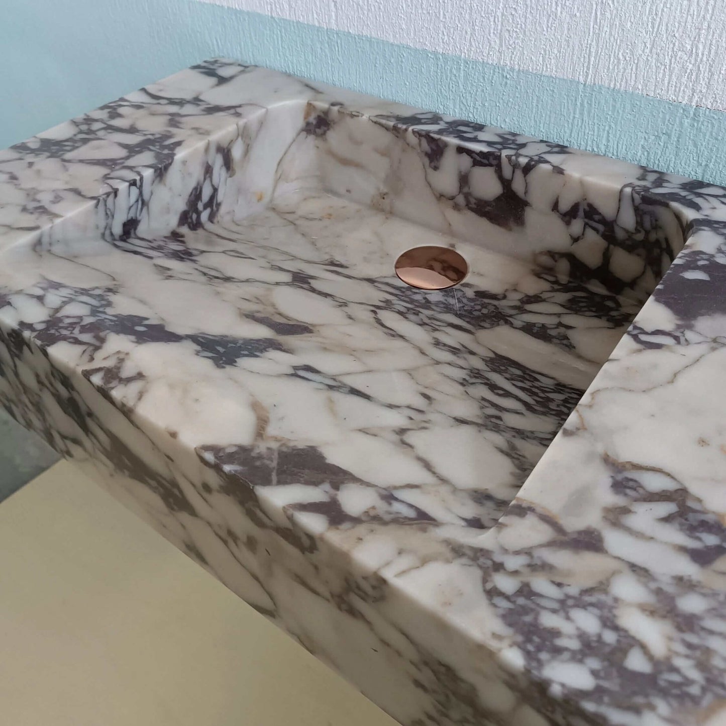 Marble sink, Marble Bathroom sinks, Wall Hung Marble sink, Marble basin, Marble Vanity sink, Wall Mount marble sink, Farmhouse sink stone - Zeus Marble