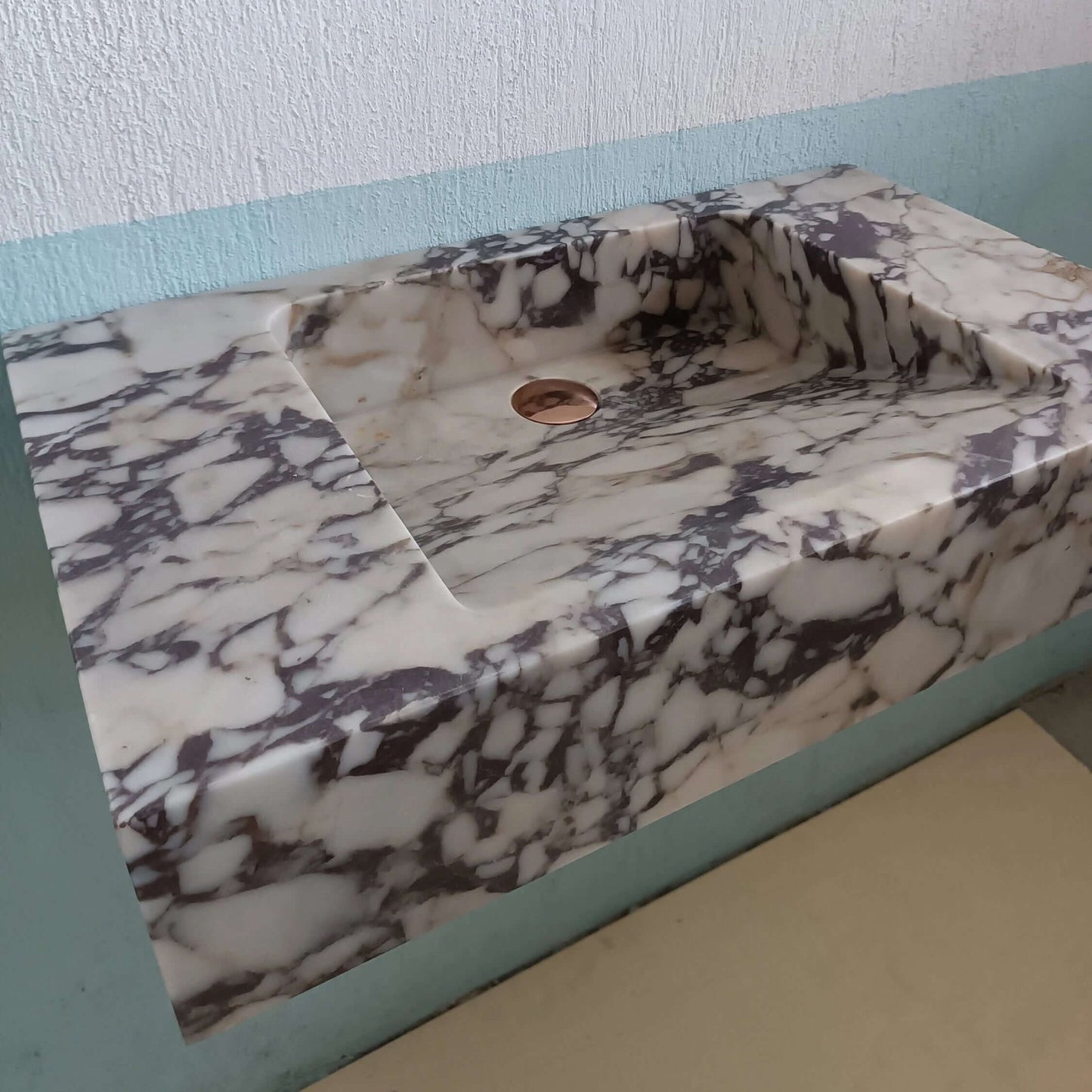 Marble sink, Marble Bathroom sinks, Wall Hung Marble sink, Marble basin, Marble Vanity sink, Wall Mount marble sink, Farmhouse sink stone - Zeus Marble