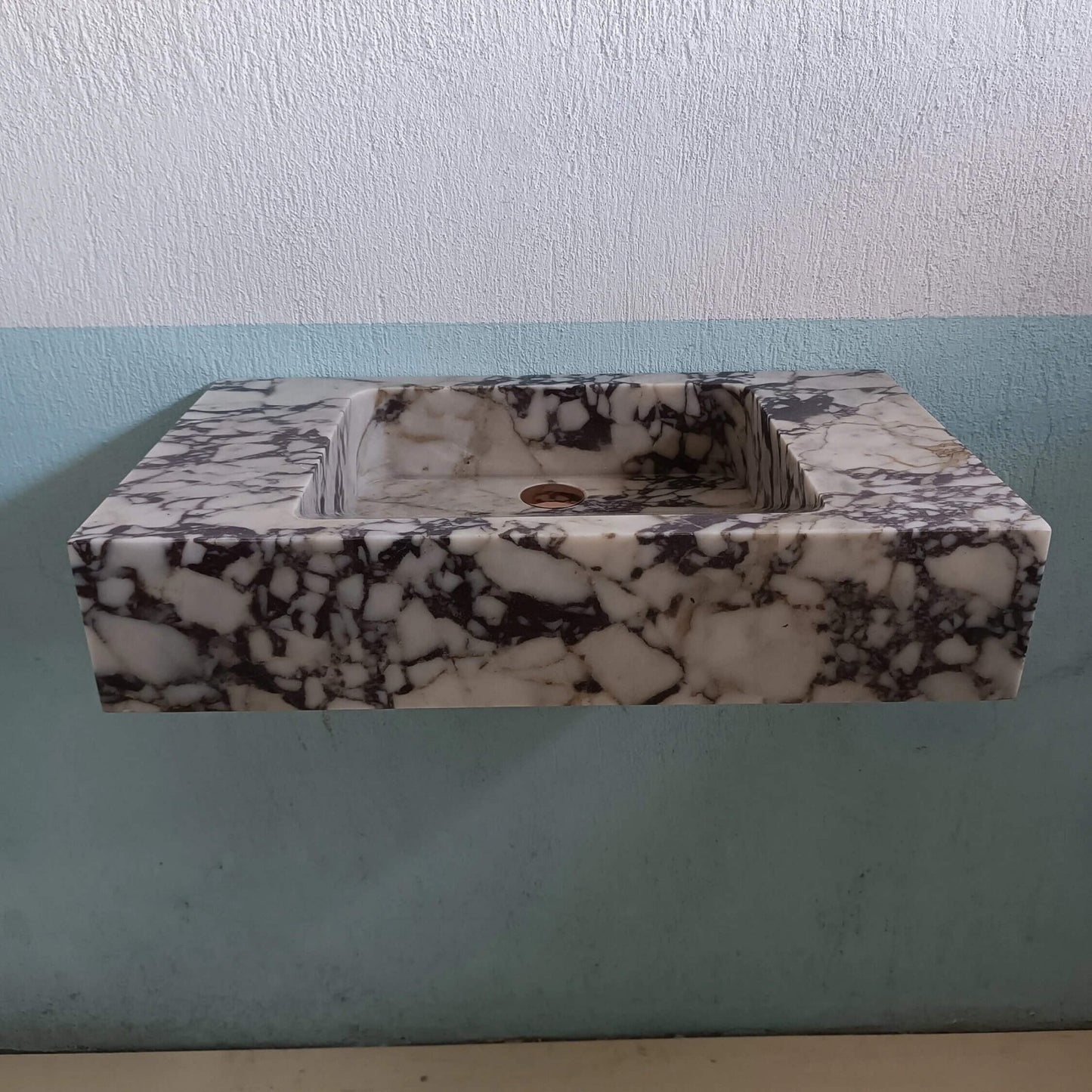 Marble sink, Marble Bathroom sinks, Wall Hung Marble sink, Marble basin, Marble Vanity sink, Wall Mount marble sink, Farmhouse sink stone - Zeus Marble