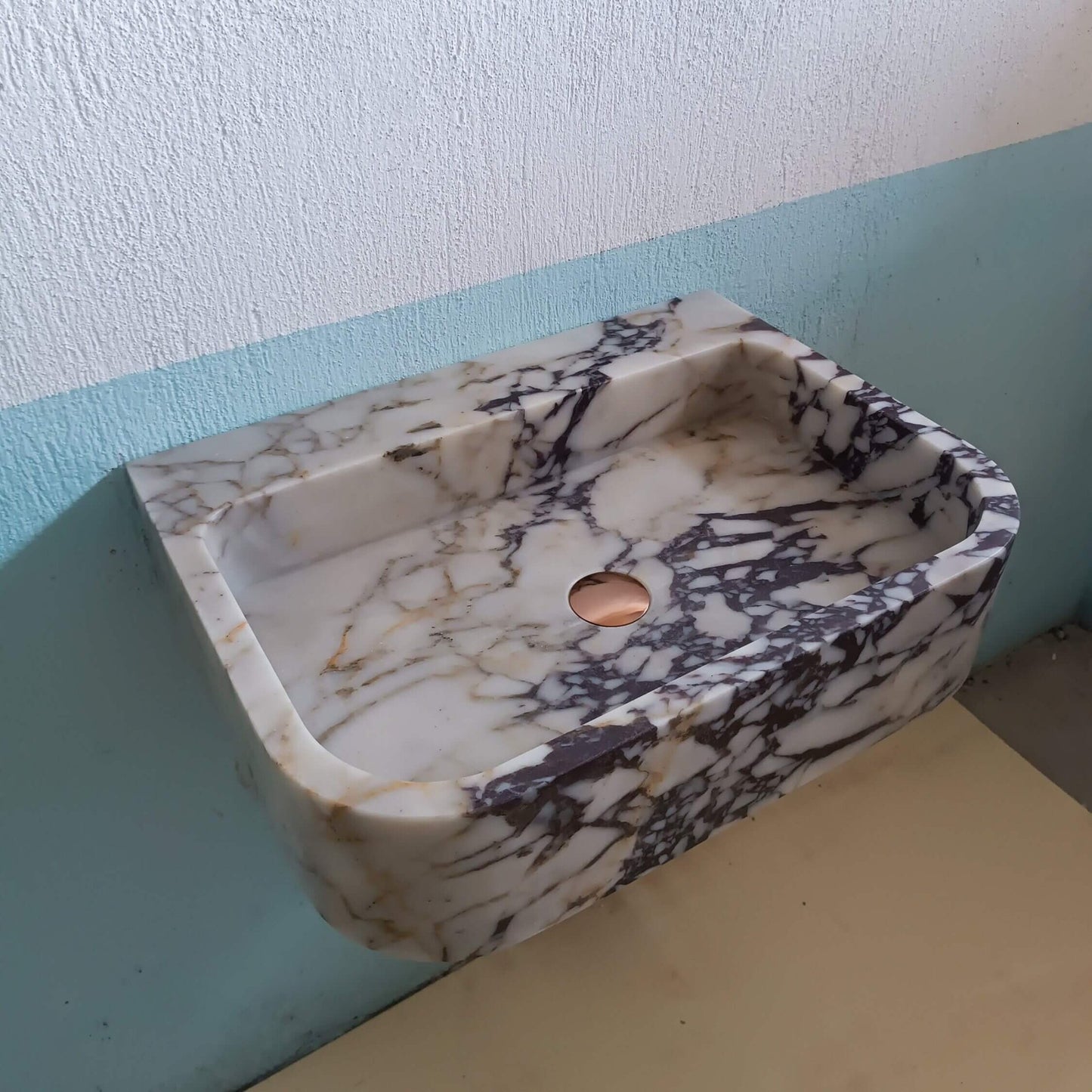 Marble Sink, Stone Sink, Bathroom Console Sink, Floating Marble Sink, Vanity Sink, Luxury Marble Sink, Marble Wall Mount Sink, Antique Sink - Zeus Marble