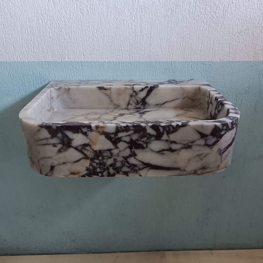 Marble Sink, Stone Sink, Bathroom Console Sink, Floating Marble Sink, Vanity Sink, Luxury Marble Sink, Marble Wall Mount Sink, Antique Sink - Zeus Marble