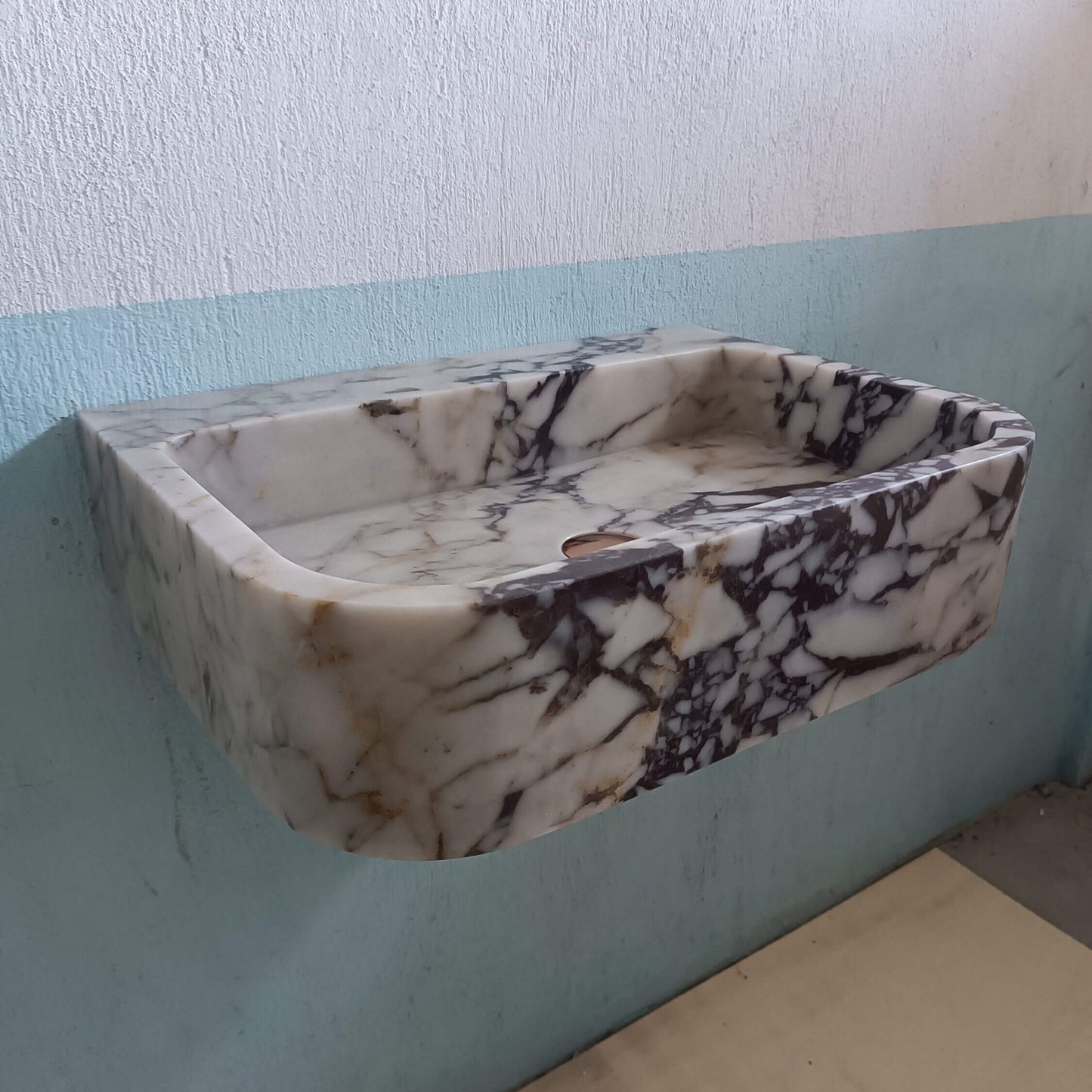 Marble Sink, Stone Sink, Bathroom Console Sink, Floating Marble Sink, Vanity Sink, Luxury Marble Sink, Marble Wall Mount Sink, Antique Sink - Zeus Marble