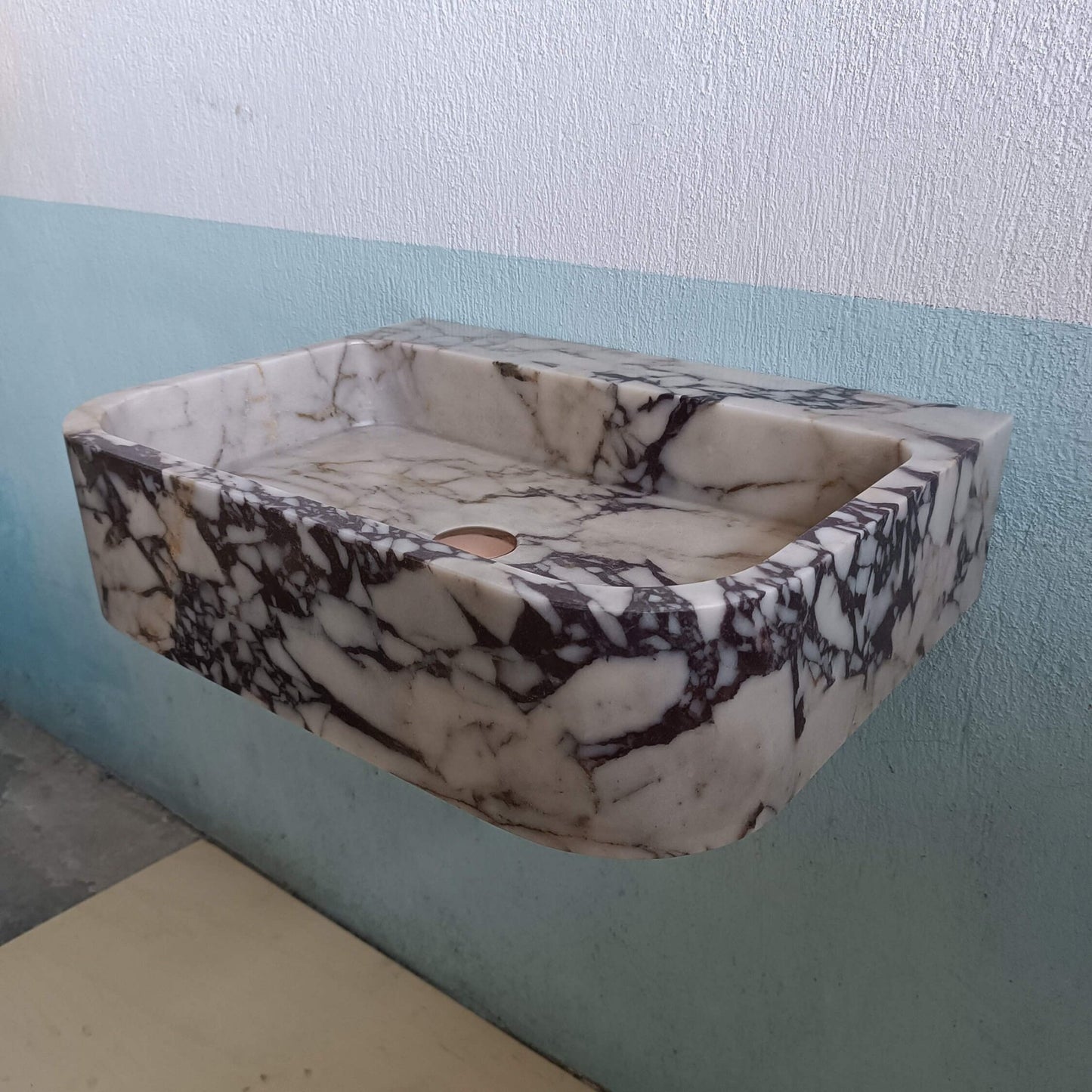 Marble Sink, Stone Sink, Bathroom Console Sink, Floating Marble Sink, Vanity Sink, Luxury Marble Sink, Marble Wall Mount Sink, Antique Sink - Zeus Marble