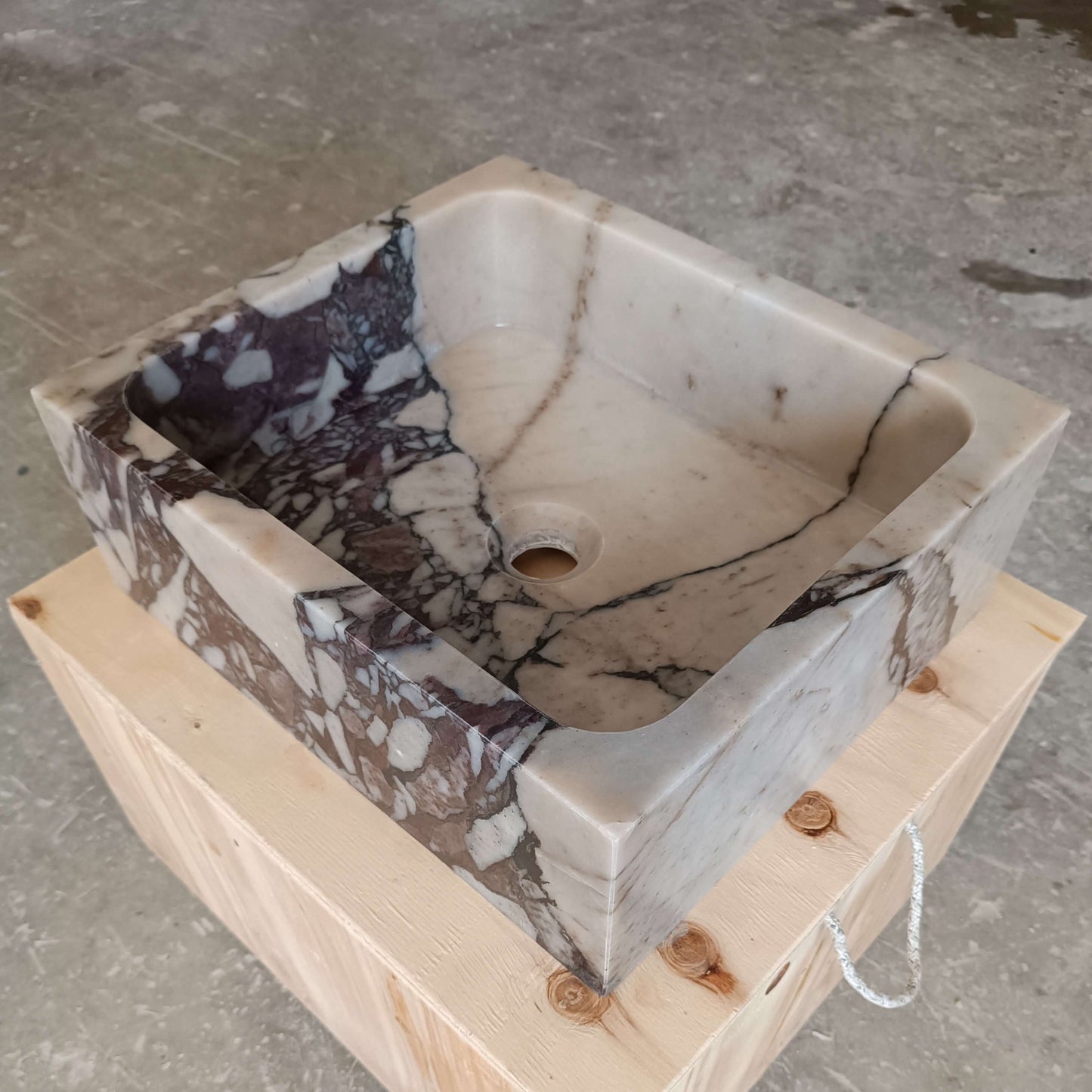 Small Marble Sink, Mini Floating Sink, Tiny marble sink, Mini Powder Room Sink, Small Wall Mount Sink, Tiny Bathroom Sink - Zeus Marble