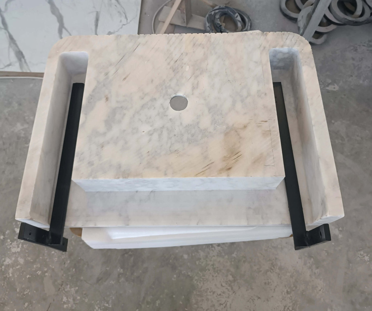Wall - mounted washbasin bracket, marble sink bracket, washbasin mounting bracket - sink wall bracket - Zeus Marble