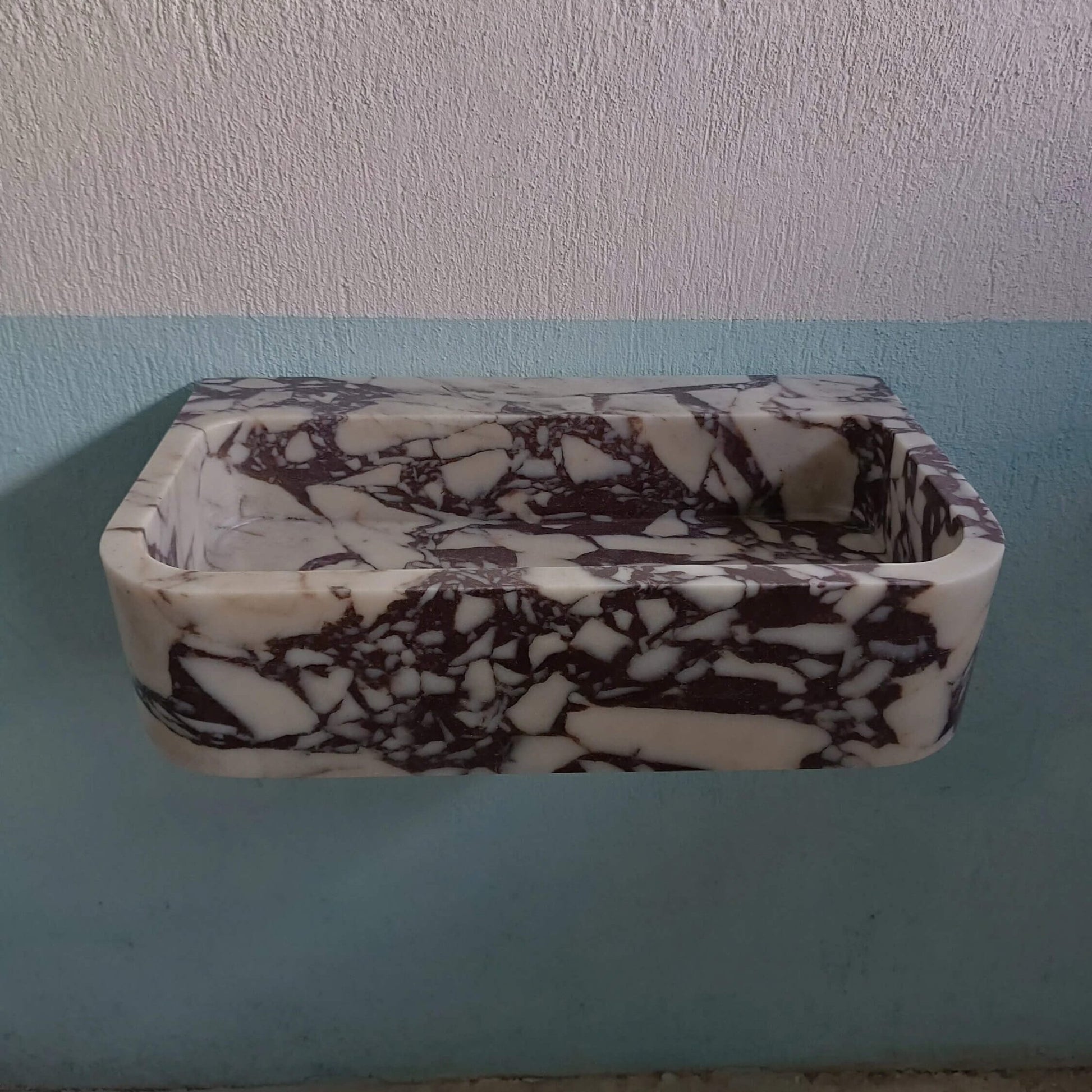 Calacatta Viola Marble Sink, Wall Mounted Sink, Marble Bathroom Sink, Stone Sink, Marble Sink, Custom Marble Sink, Marble Basin, Powder Sink - Zeus Marble