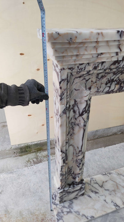 Custom Marble Fireplace Surround with Hearth – Made to Order - Zeus Marble