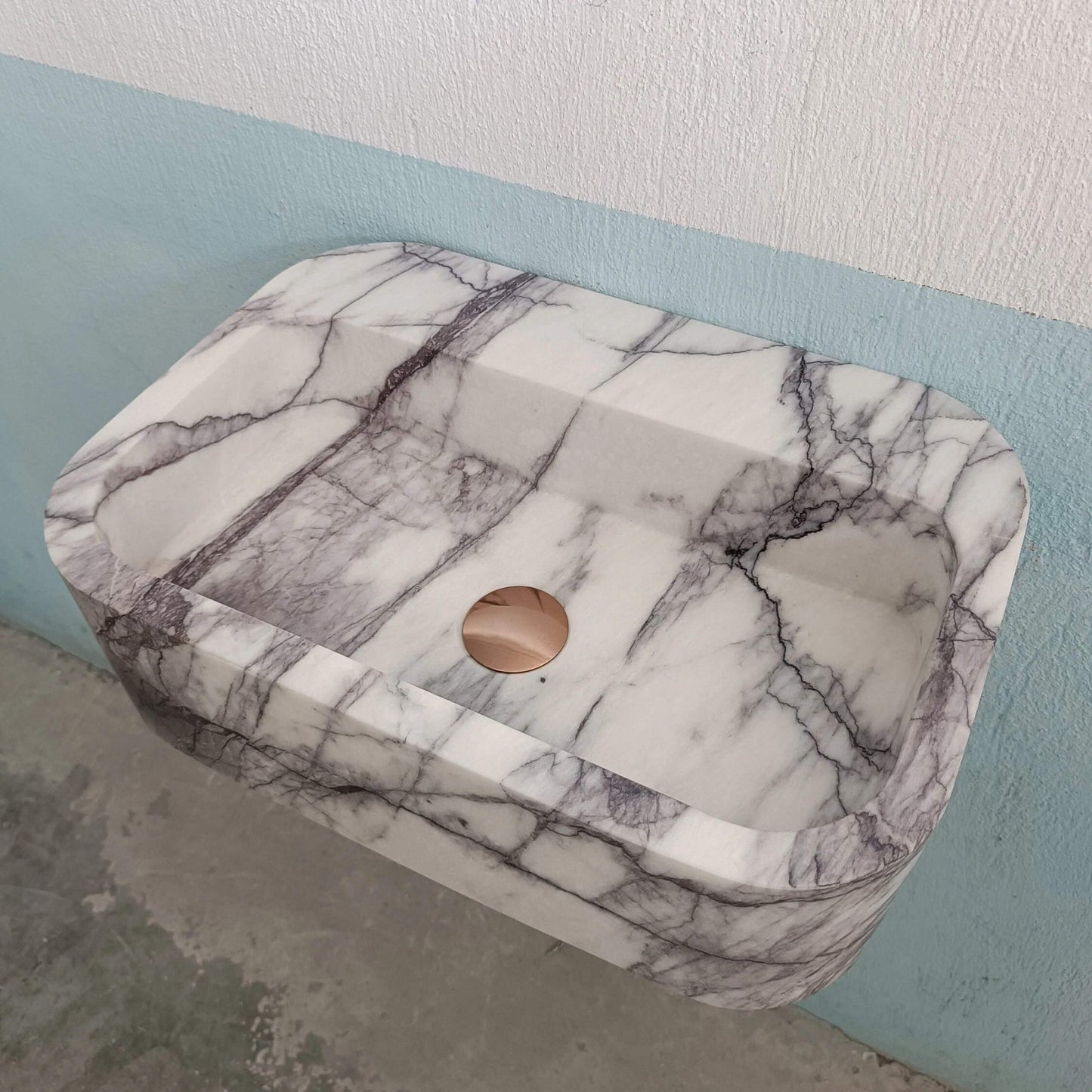 Custom Marble Sink, Lilac Stone Sink, Farmhouse Sink, Custom Sink Vanity, Marble Bath Sink, Floating Stone Sink, Custom Soapstone Sink Stone - Zeus Marble
