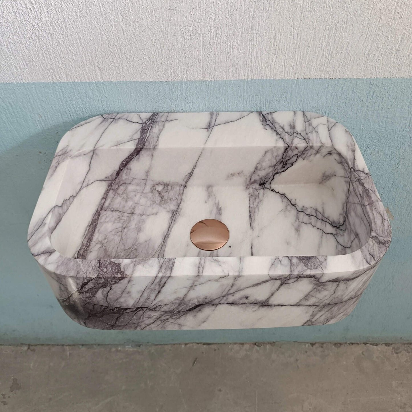 Custom Marble Sink, Lilac Stone Sink, Farmhouse Sink, Custom Sink Vanity, Marble Bath Sink, Floating Stone Sink, Custom Soapstone Sink Stone - Zeus Marble