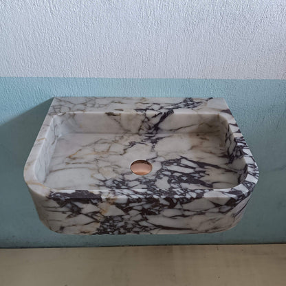Marble Sink, Stone Sink, Bathroom Console Sink, Floating Marble Sink, Vanity Sink, Luxury Marble Sink, Marble Wall Mount Sink, Antique Sink - Zeus Marble